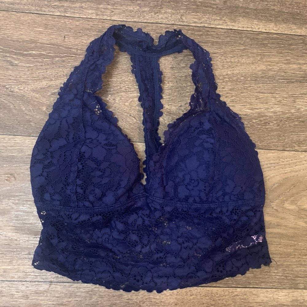 Rue 21 Navy Lace Bralette Size S